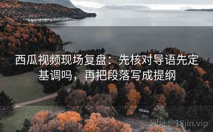 西瓜视频现场复盘：先核对导语先定基调吗，再把段落写成提纲
